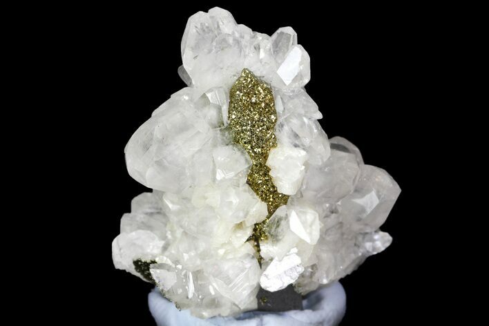 Quartz, Calcite and Pyrite Association - China #161626